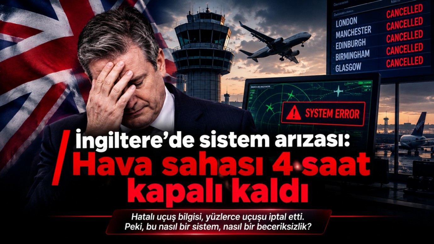 İngiltere’de sistem arızası: Hava sahası 4 saat kapalı kaldı