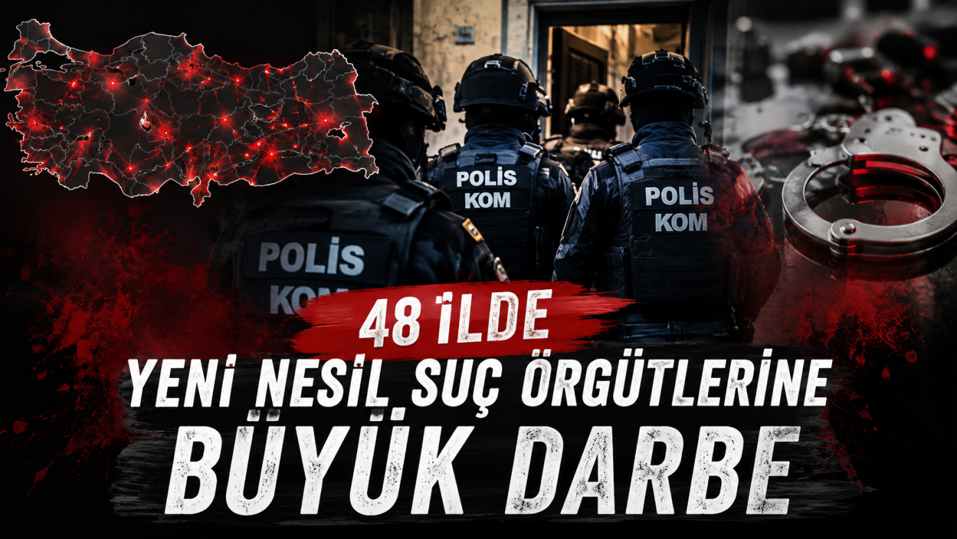 48 ilde ″Yeni Nesil Suç Örgütleri″ne operasyon: 1008 şüpheli hakkında gözaltı kararı