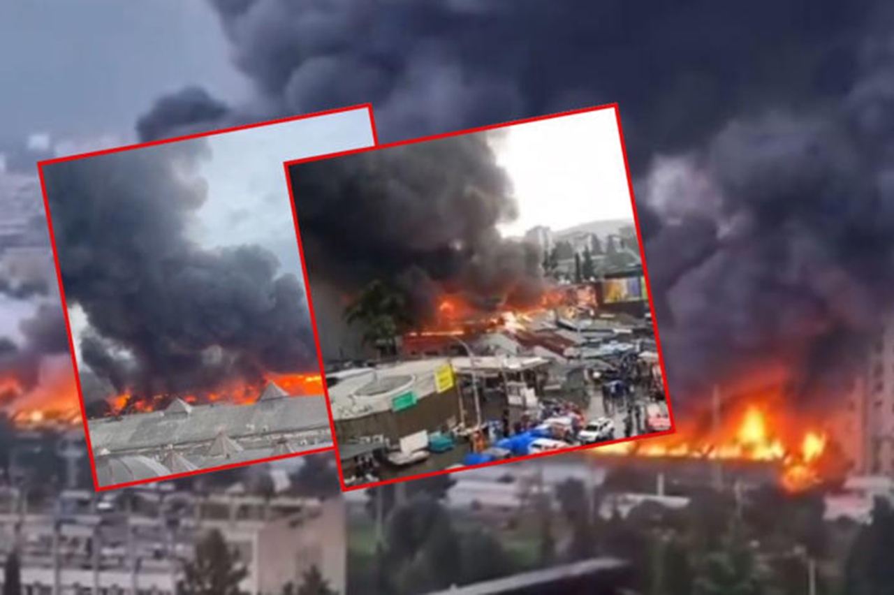 Tiflis'te büyük yangın
