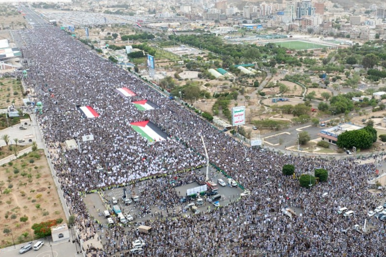 Yemen halkından Gazze için milyonluk gösteri: ″Allah'ın kudretiyle ABD'yi yendik, israili de yeneceğiz″