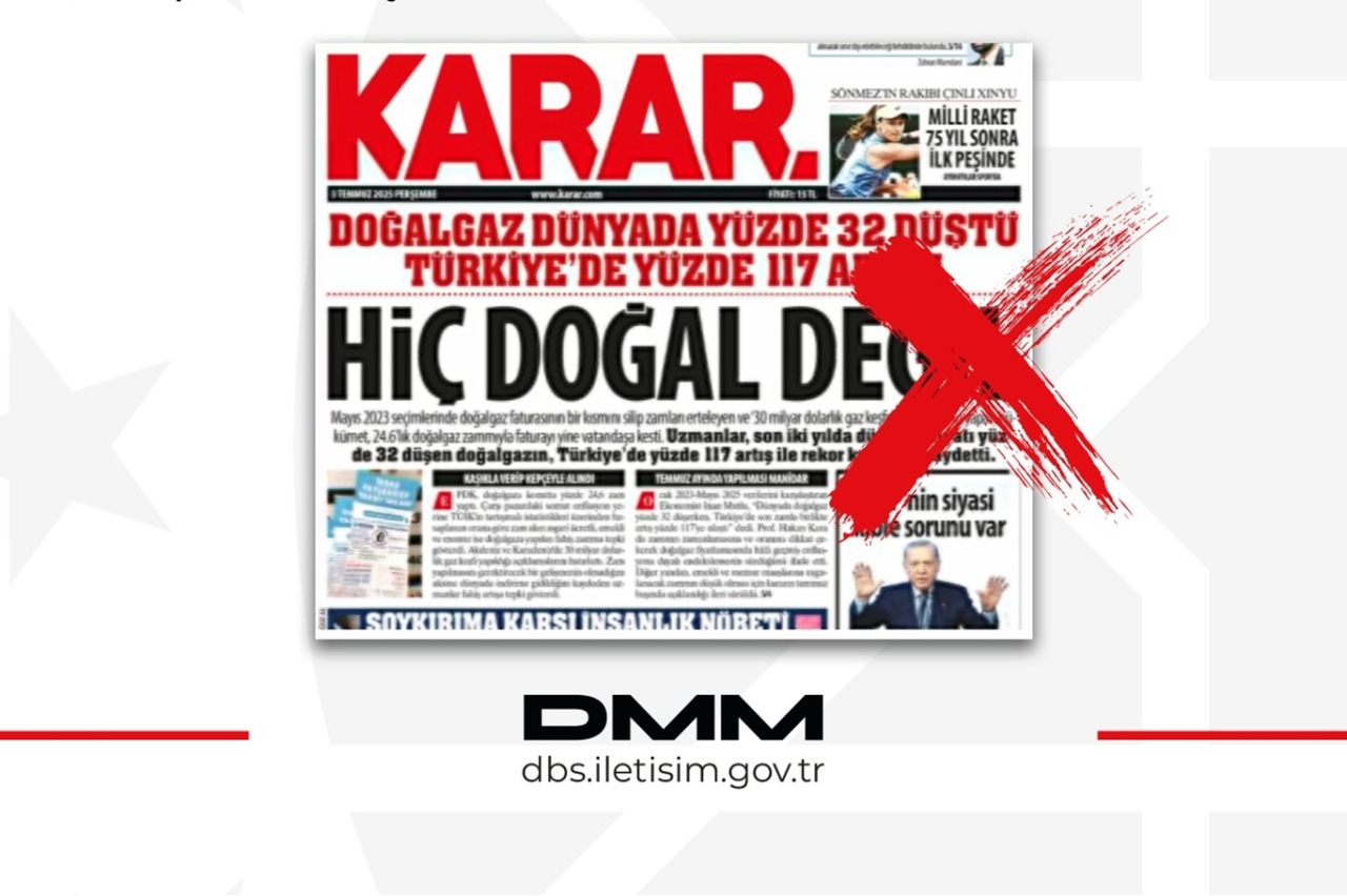 DMM'den ″doğalgaz fiyatları″ hakkındaki kıyaslara açıklama