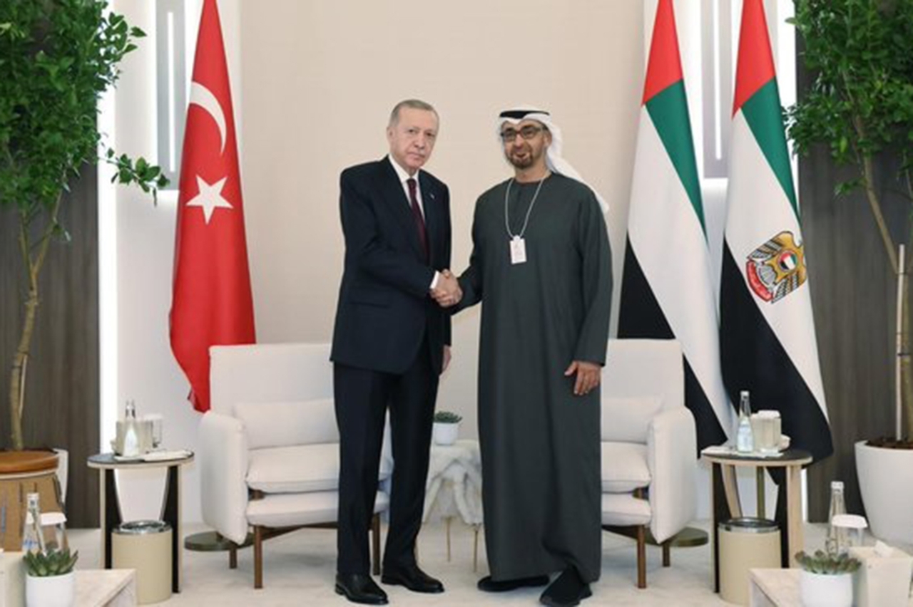 Cumhurbaşkanı Erdoğan, BAE Devlet Başkanı Al Nahyan ile görüştü