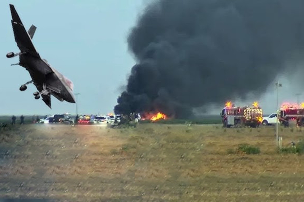 ABD'ye ait F-35 savaş uçağı askeri üste düştü