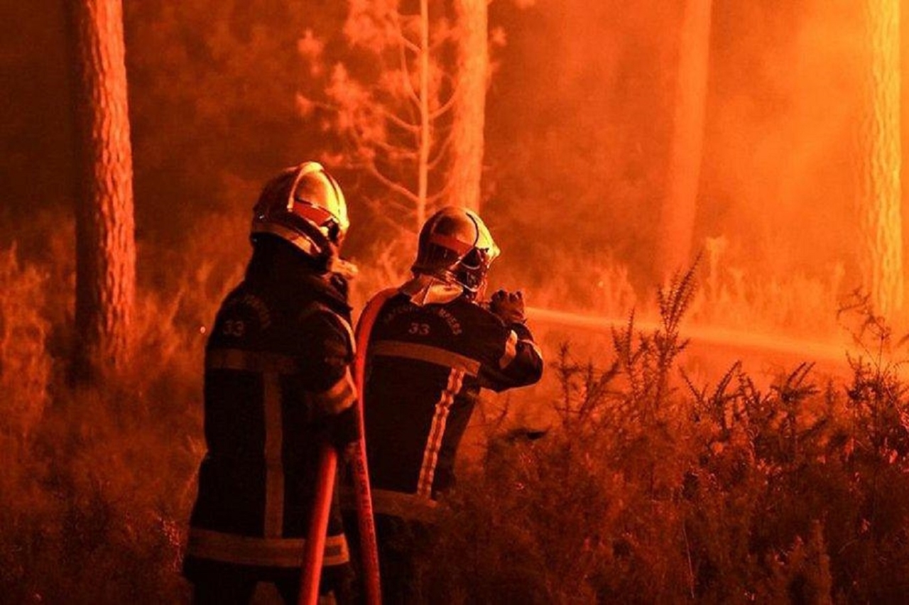 Fransa'daki orman yangını bir haftadır söndürülemedi