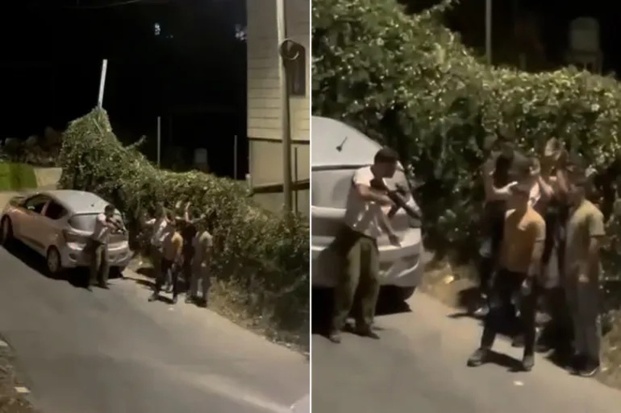 Silahlı Yahudi'den alçak tehdit!