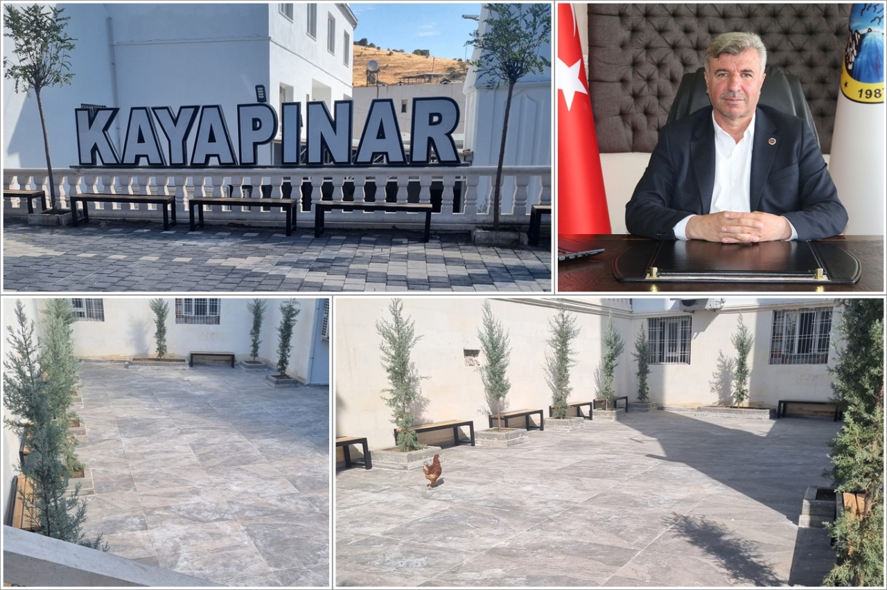 Kayapınar'da çarşı merkezini ferahlatan peyzaj çalışması