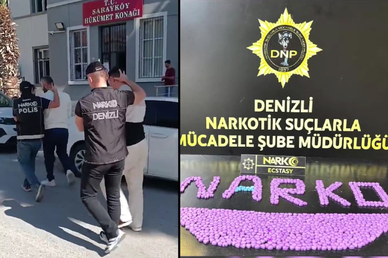 Denizli'de uyuşturucu operasyonu: 3 şüpheli tutuklandı