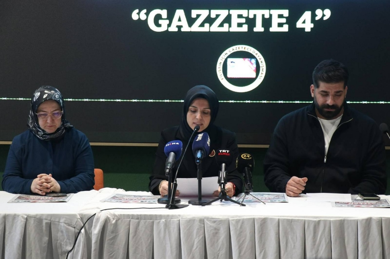 Gazze'de şehit edilen gazeteciler için hazırlanan ″Gazzete″nin 4. sayısı tanıtıldı