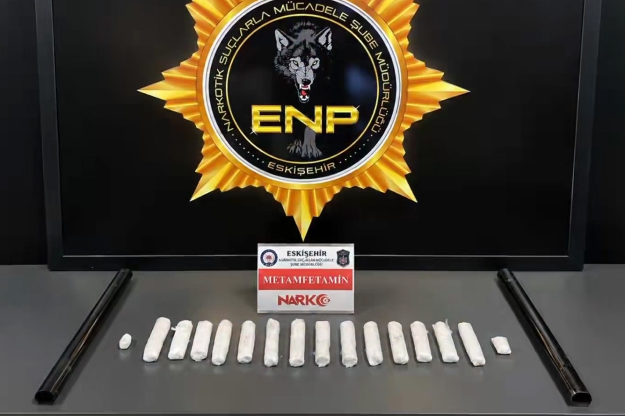 Eskişehir'de 1 kilo 126 gram metamfetamin ele geçirildi