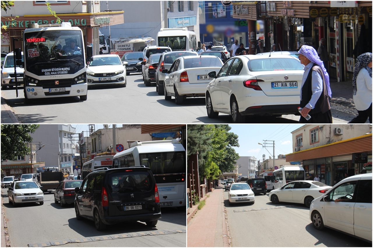 Ergani'de trafik sorununa pratik çözüm: Botanik Park 2 metre geri çekilsin