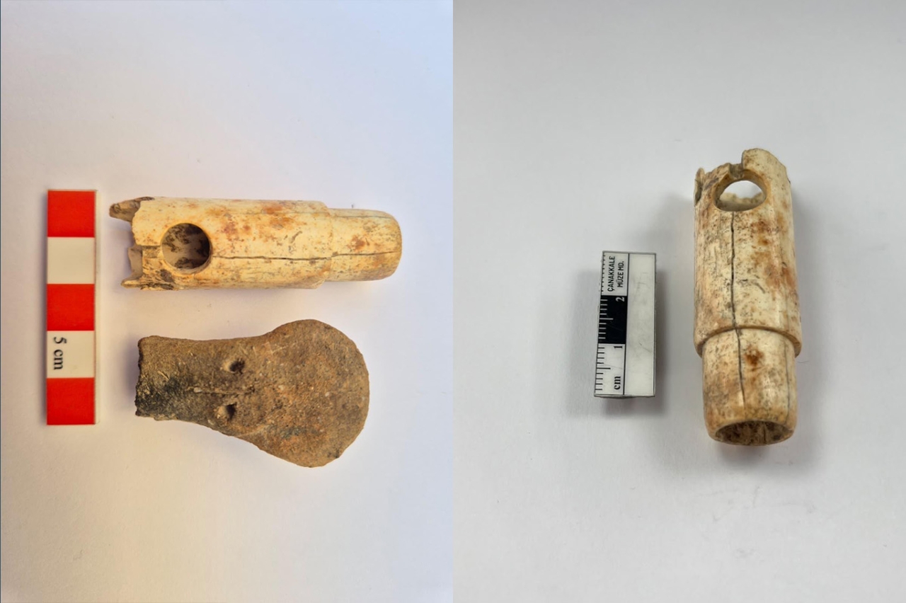Çanakkale Troya’da 2 bin 800 yıllık kemik flüt bulundu