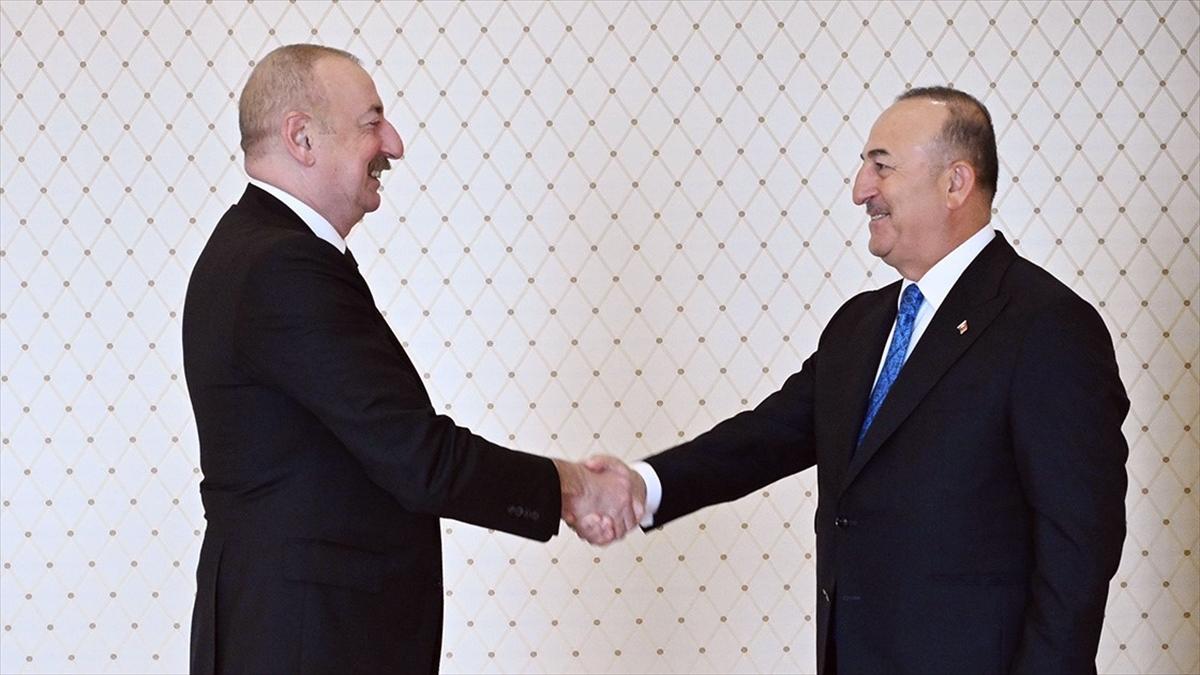 Azerbaycan Cumhurbaşkanı, NATO Parlamenter Asamblesi Türk Delegasyonu Başkanı Çavuşoğlu'nu kabul etti