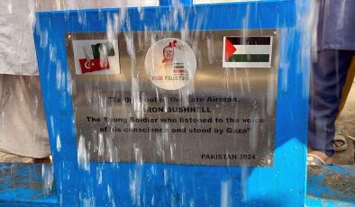 Gazze için kendini yakan ABD’li asker Bushnell anısına Pakistan’da su kuyusu açıldı