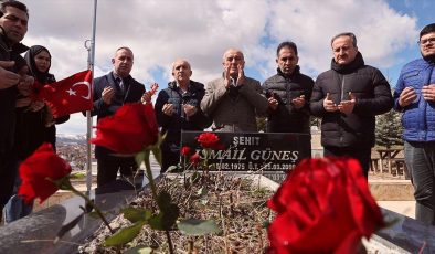 Sivas’ta meslektaşları gazeteci İsmail Güneş’i kabri başında andı