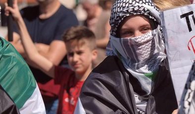 Bosna Hersek’te Filistin’e destek gösterisi düzenlendi