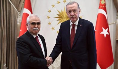 Cumhurbaşkanı Erdoğan, Anayasa Mahkemesi Başkanı Özkaya’yı kabul etti