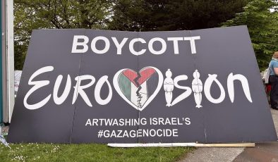 İrlanda’da İsrail’in katıldığı Eurovision’u boykot çağrısıyla gösteri düzenlendi
